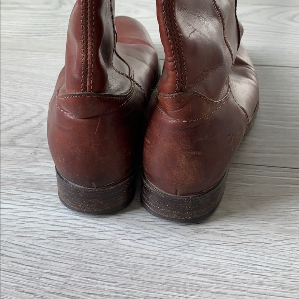 Frye Melissa Button 2 brown boots - Picture 4 of 7